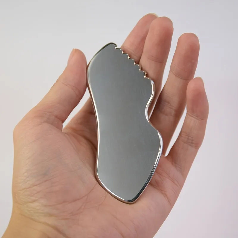 Gua Sha de acero inoxidable para masaje facial y corporal, foto 7