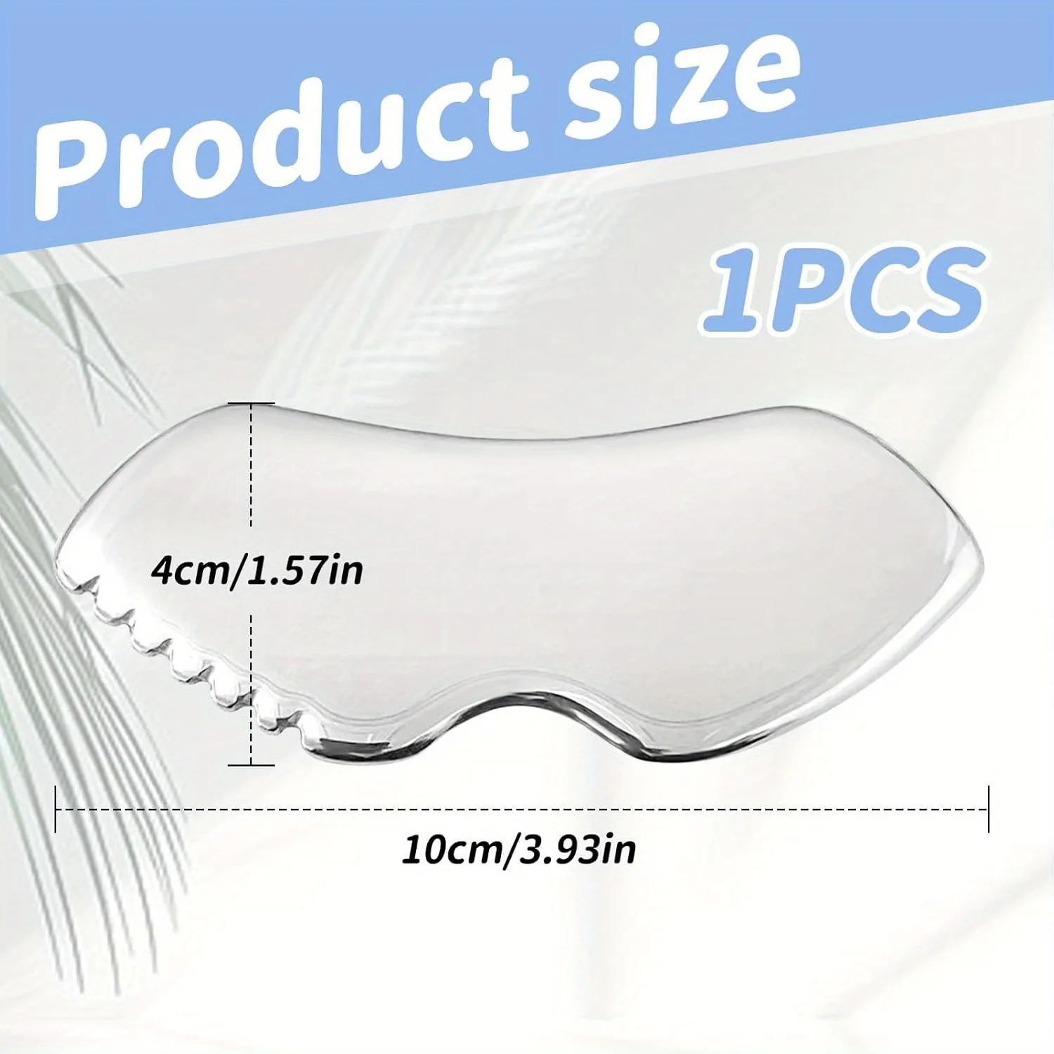 Gua Sha de acero inoxidable para masaje facial y corporal, foto 3